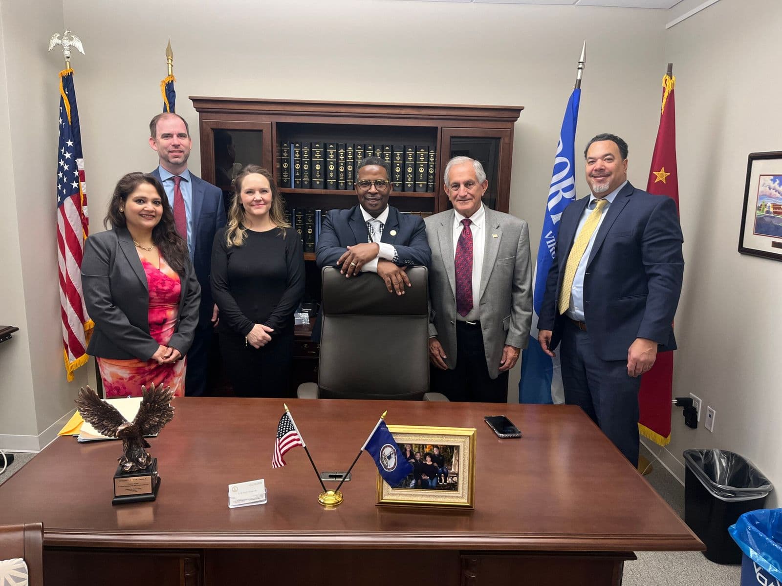 VAPCP members meeting in a legislator’s office